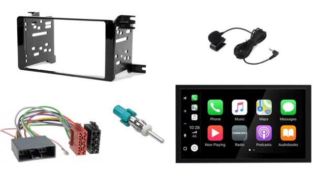 Wireless Apple Carplay &amp; Android auto navigatie geschikt voor Citro&euml;n C-Crosser en C4 Aircross &ndash; Audiovolt XPA-675BT