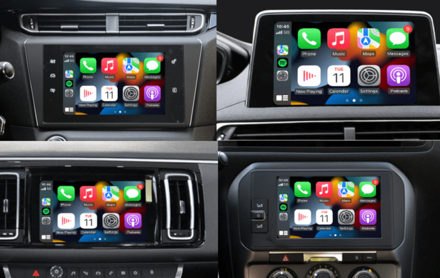 Wireless CarPlay/Android Auto navigatie/Mirroring 3 in 1 Citro&euml;n c3 c4 c5 SMEG/MRN 2014-2016