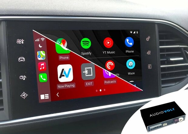 Wireless CarPlay/Android Auto navigatie/Mirroring 3 in 1 Citro&euml;n c3 c4 c5 SMEG/MRN 2014-2016