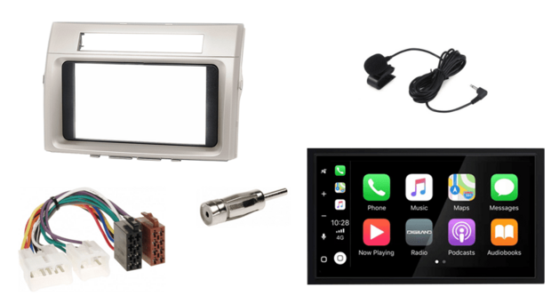 DAB+ Wireless Apple Carplay &amp; Android auto navigatie voor Toyota Corolla Verso 2004 &ndash; 2009 Audiovolt XPA-675DBT