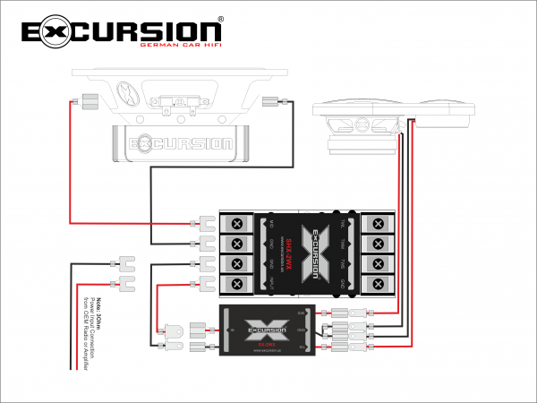 EXCURSION SHX 5.3C - 13cm DIN 3Way Component System