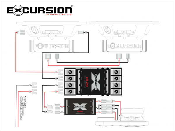 EXCURSION SHX 5.3C+dB - 16.5m DIN 3Way Double Bass Component