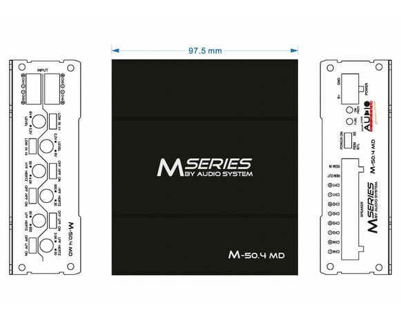 M-SERIES 4-Kanaals MICRO-digitale-versterker