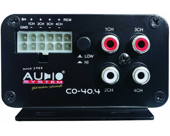 CO-SERIE 4-Channel IC Versterker ISO aansluitng