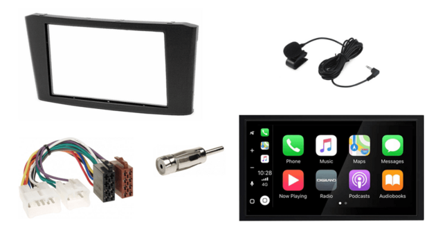 DAB+ Wireless Apple Carplay &amp; Android auto navigatie geschikt voor Toyota Avensis 2002 &ndash; 2008 Audiovolt XPA-675DBT