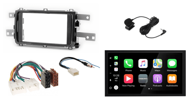 DAB+ Toyota Auris 2013+ wireless Apple Carplay &amp; Android auto autoradio &ndash; navigatie 4x80W Audiovolt XPA-675DBT