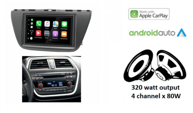 DAB+ Wireless Apple Carplay &amp; Android auto navigatie voor SUZUKI SX4, S Cross 2013+ Audiovolt XPA-675DBT