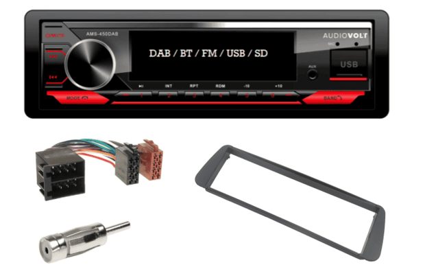 DAB / BT autoradio Citroen Xsara Picasso | 4&times;50 watt | multicolor | Audiovolt AMS-450DAB