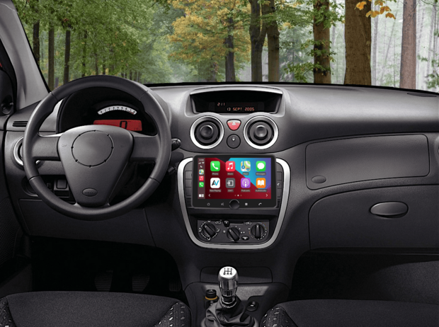 DAB+ navigatiesysteem voor Dacia Dokker Duster Lodgy Logan en Sandero | CarPlay en Android Auto | XPA-800RDAB