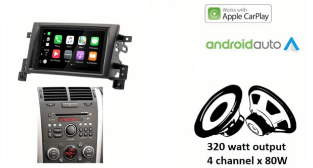 DAB+ Wireless Apple Carplay &amp; Android auto navigatie voor Suzuki Grand Vitara, Escudo 2005+ Audiovolt XPA-675DBT