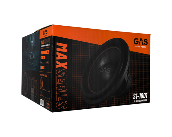 GAS MAX Level 1 Subwoofer 18&quot; 2x1 Ohm