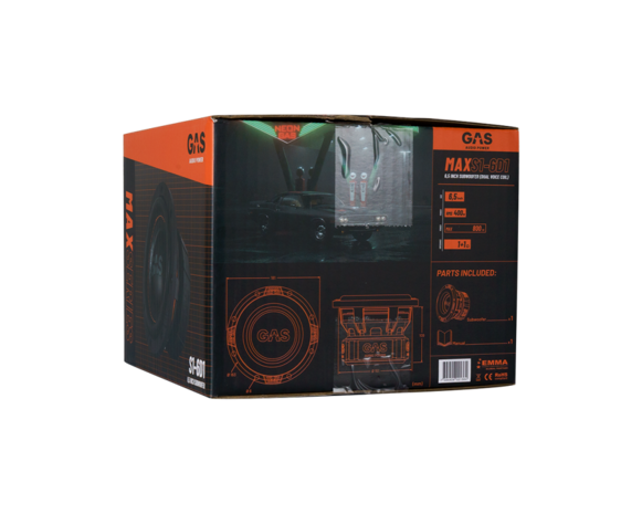 GAS MAX Level 1 Subwoofer 8&quot; 2x1 Ohm