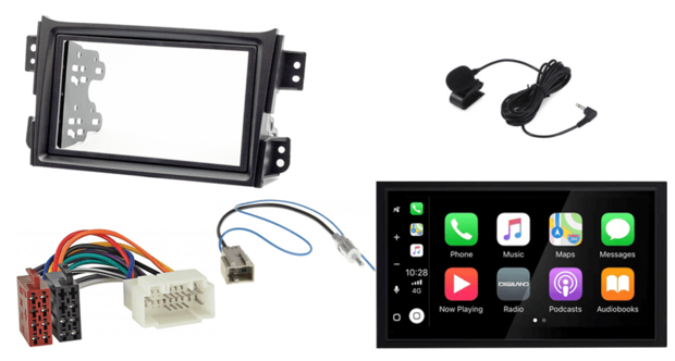 DAB+ Wireless Apple Carplay &amp; Android auto navigatie voor Opel Agila/Suzuki Splash 2008-2014 Audiovolt XPA-675DBT