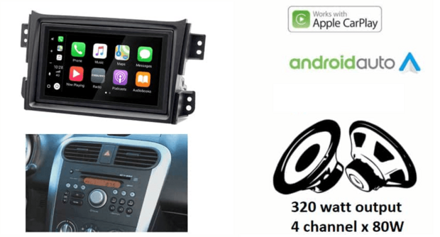 DAB+ Wireless Apple Carplay &amp; Android auto navigatie voor Opel Agila/Suzuki Splash 2008-2014 Audiovolt XPA-675DBT