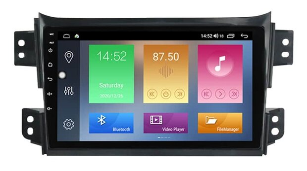 Opel Agila &ndash; Suzuki Splash 2008-2014 Carplay en Android navigatie 9&rdquo; | DAB+