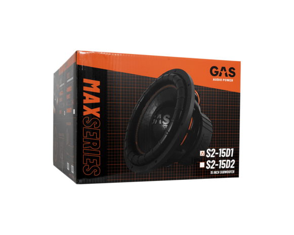 GAS MAX Level 2 Subwoofer 15&quot; 2x1 Ohm