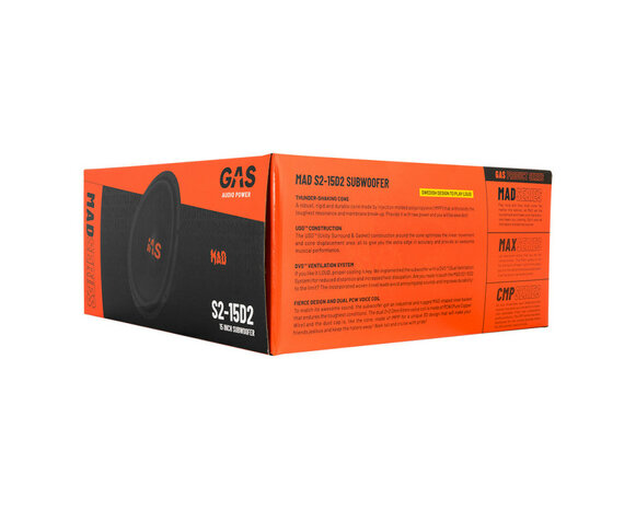 GAS MAD Level 2 Subwoofer 15&quot; 2x2 Ohm