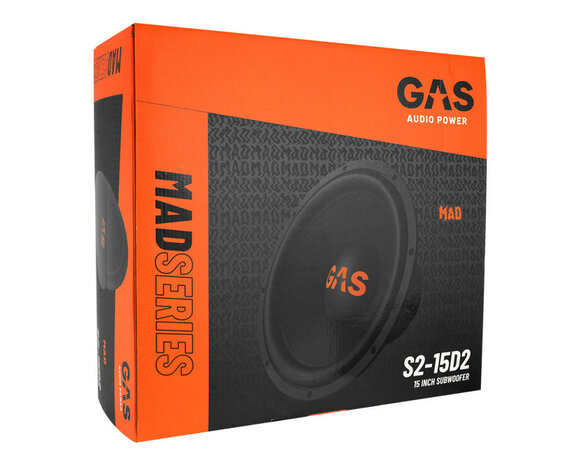 GAS MAD Level 2 Subwoofer 15&quot; 2x2 Ohm