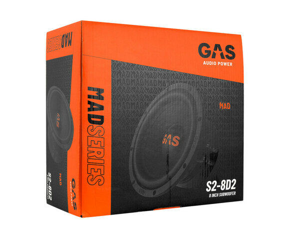 GAS MAD Level 2 Subwoofer 8&quot; 2x2 Ohm