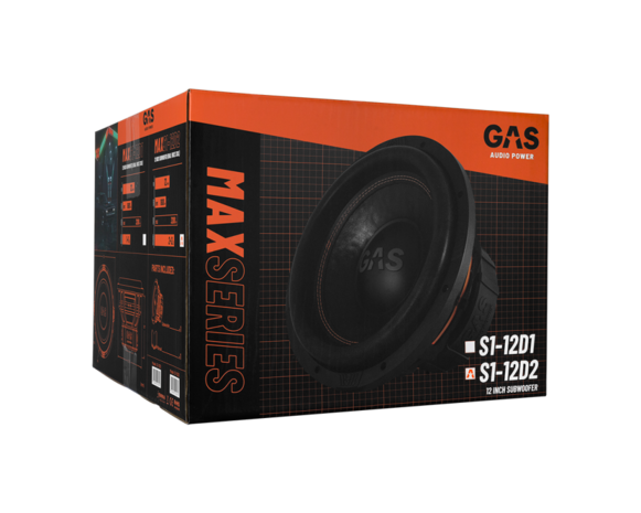 GAS MAX Level 1 Subwoofer 12&quot; 2x2 Ohm