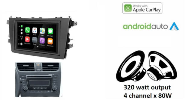 Wireless Apple Carplay &amp; Android auto navigatie geschikt voor Suzuki Celerio 2014+ Audiovolt XPA-675BT