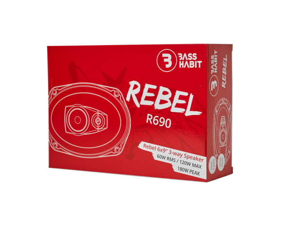 BASS HABIT REBEL 6x9&quot; 3-way speaker&#039;