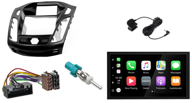 Wireless Apple Carplay &amp; Android auto navigatie geschikt voor Ford Focus 2011+ Audiovolt XPA-675BT