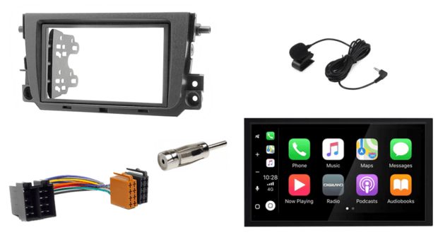 Wireless Apple Carplay &amp; Android auto navigatie voor Smart ForTwo 2010&ndash;2017 Audiovolt XPA-675BT