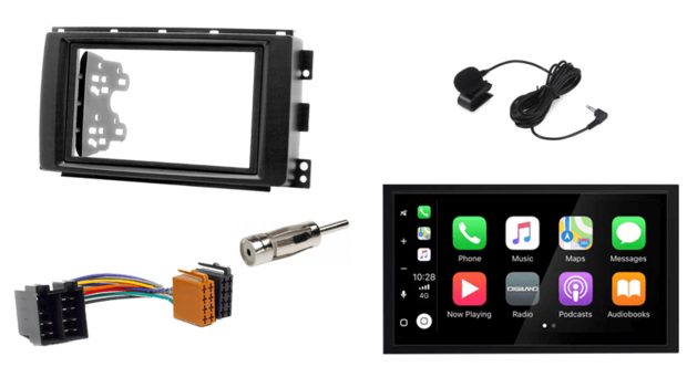 Wireless Apple Carplay &amp; Android auto navigatie geschikt voor Smart ForTwo 2007-2010 Audiovolt XPA-675BT