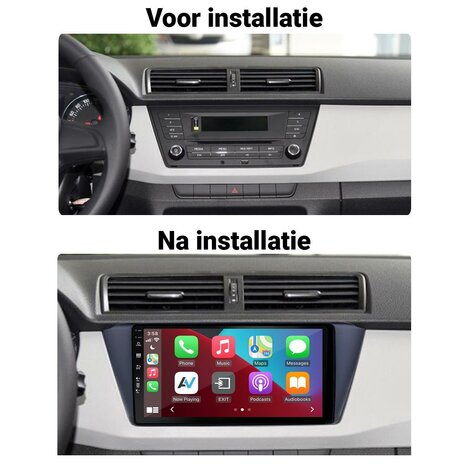 Skoda Fabia 2015-2020 Apple Carplay en Android navigatie | DSP sound | octa core 4+64GB | Qled 9-inch AV-D040Q