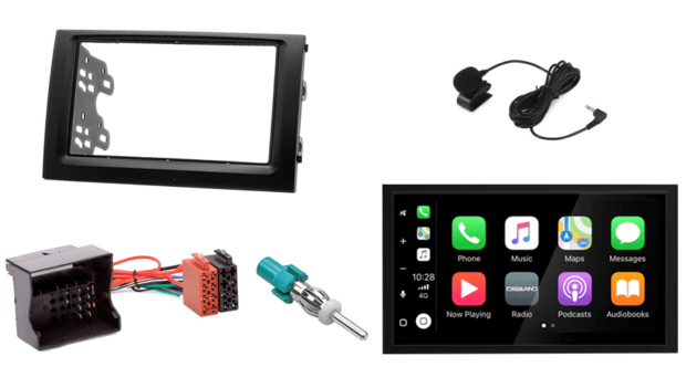 Wireless Apple Carplay &amp; Android auto navigatie geschikt voor SKODA Fabia 2003-2006 Audiovolt XPA-675BT