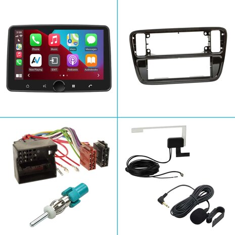 DAB+ navigatiesysteem voor Seat Mii en Skoda Citigo | CarPlay en Android Auto | XPA-800RDAB