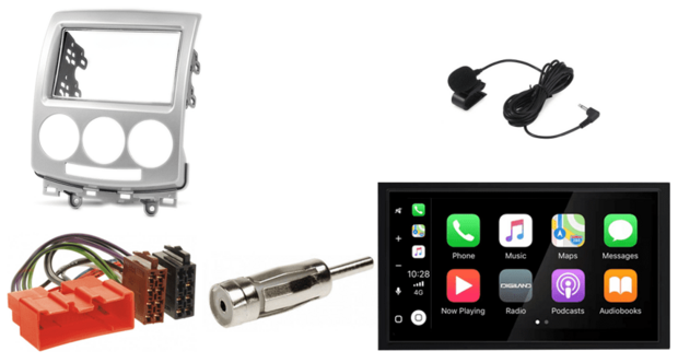Voor Ford i-Max / Mazda (5), Premacy wireless Apple Carplay &amp; Android auto autoradio &ndash; navigatie 4x80W Audiovolt XPA-675BT
