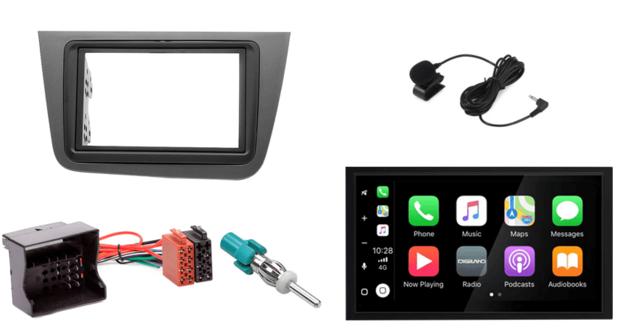 DAB+ Wireless Apple Carplay &amp; Android auto navigatie voor Seat Altea, Toledo Audiovolt XPA-675DBT