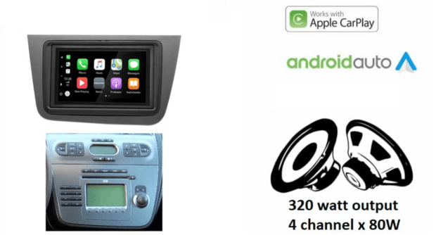 DAB+ Wireless Apple Carplay &amp; Android auto navigatie voor Seat Altea, Toledo Audiovolt XPA-675DBT