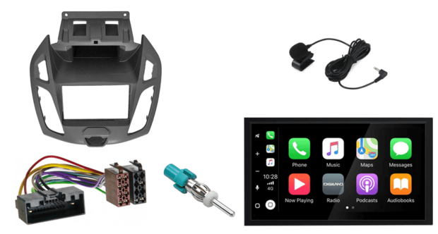 Wireless Apple Carplay &amp; Android auto navigatie geschikt voor Ford Transit Connect | Tourneo Audiovolt XPA-675BT