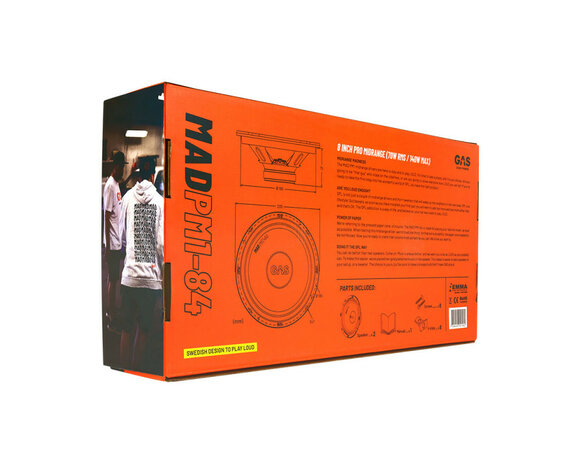 GAS MAD Level 1 Midrange Driver 8&quot;