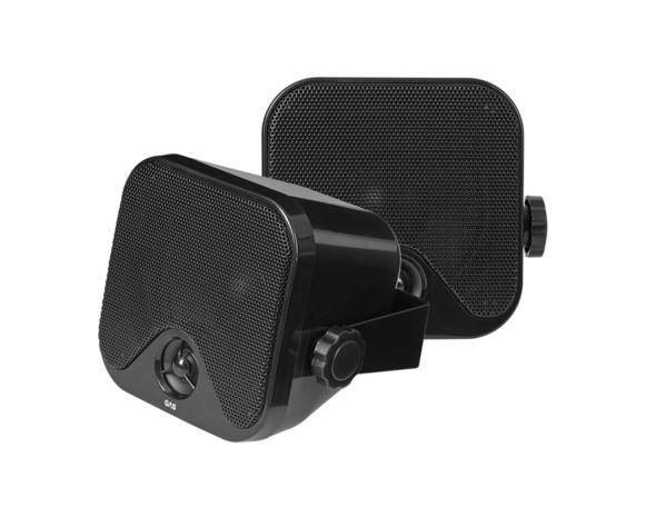 GAS MAD BK1-44 2-way box speaker - black, opbouwspeaker 10cm