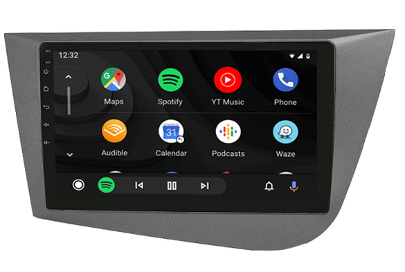 Seat Leon 2005-2012 navigatie draadloos Car link en Android | DDR4 octa core | DAB+ autoradio | Full HD 9&rdquo; scherm
