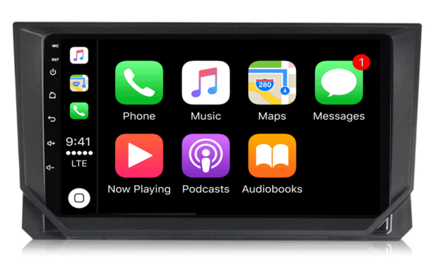 Seat Ibiza | Arona 2017-2020 Apple Carplay en Android auto navigatie | DSP sound | octa core 4+64GB | Qled 9-inch AV-D040Q