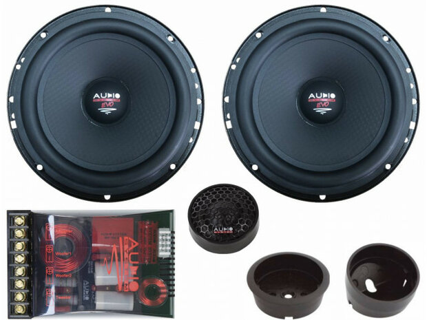 HX-SERIE SQ 165 mm 2-Way High-end dubbel Compo Systeem -Made in Germany-