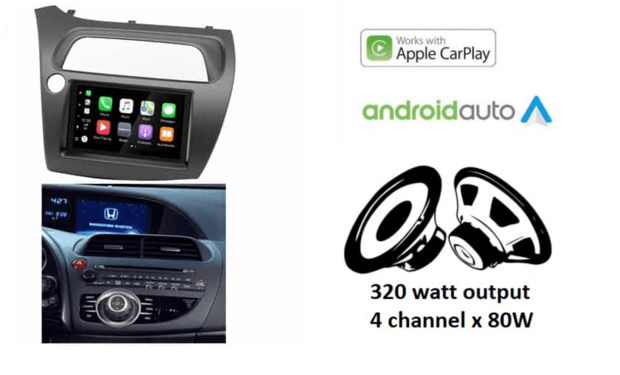 DAB+ Wireless Apple Carplay &amp; Android auto navigatie voor Honda Civic Hatchback 2006-2011 Audiovolt XPA-675DBT