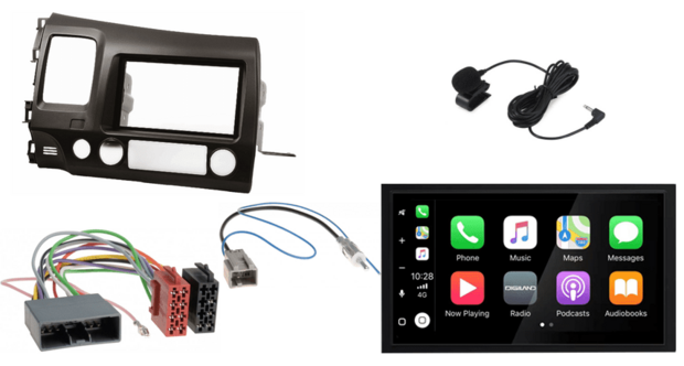Wireless Apple Carplay &amp; Android auto navigatie geschikt voor Honda Civic Sedan 2007-2011Audiovolt XPA-675BT