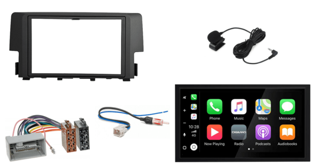Wireless Apple Carplay &amp; Android auto navigatie geschikt voor Honda Civic 2016+Audiovolt XPA-675BT