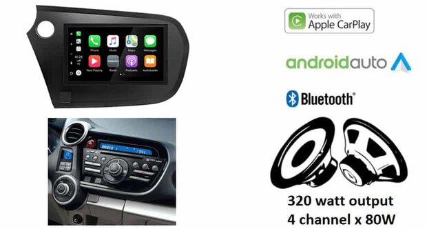 Wireless Apple Carplay &amp; Android auto navigatie voor Honda Insight 2009-2014 Audiovolt XPA-675BT