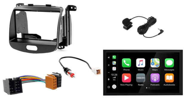 DAB+ Wireless Apple Carplay en Android auto navigatie geschikt voor HYUNDAI i10 2008&ndash;2013 Audiovolt XPA-675DBT