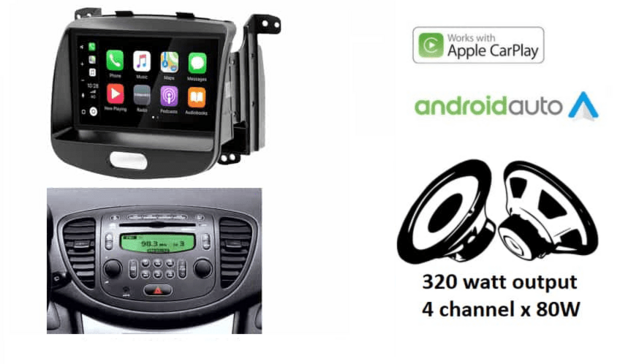 DAB+ Wireless Apple Carplay en Android auto navigatie geschikt voor HYUNDAI i10 2008&ndash;2013 Audiovolt XPA-675DBT