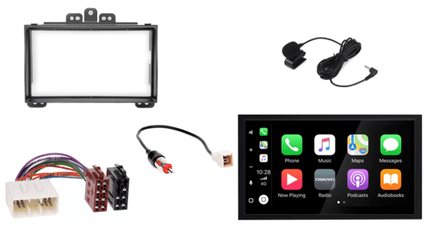 DAB+ Wireless Apple Carplay &amp; Android auto navigatie voor HYUNDAI i-20 2009-2012 Audiovolt XPA-675DBT
