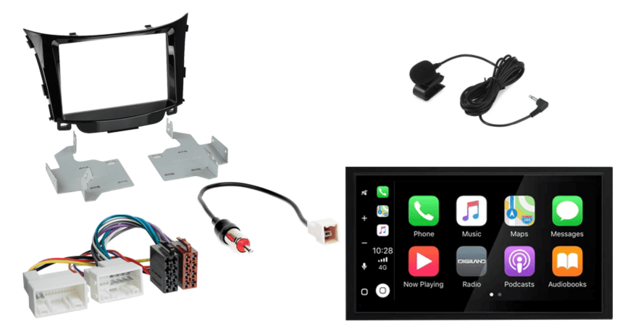 Wireless Apple Carplay &amp; Android auto navigatie geschikt voor HYUNDAI i-30 2012-2016 Audiovolt XPA-675BT