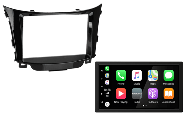 Wireless Apple Carplay &amp; Android auto navigatie geschikt voor HYUNDAI i-30 2012-2016 Audiovolt XPA-675BT